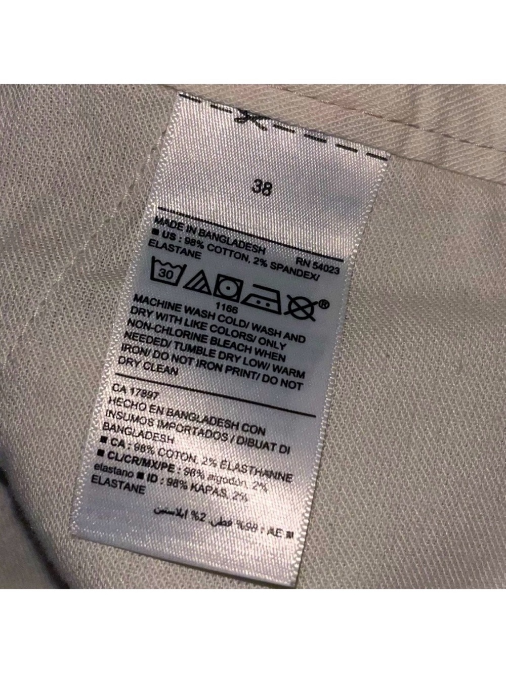 Men’s Old Navy Ultimate Slim Beige Khaki Chino Shorts With Built-In Flex Size 38 - Picture 10 of 10